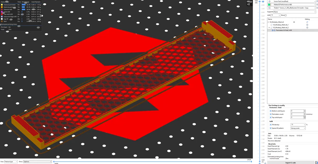 Voron V0 - Lưới Che Modesty Mesh - Image 3