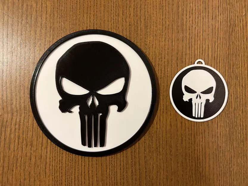 Móc Khóa/Biển Hiệu Logo Punisher - Image 1