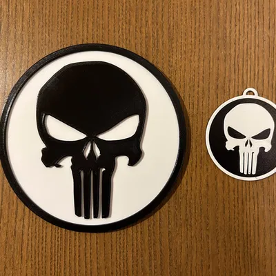 Móc Khóa/Biển Hiệu Logo Punisher