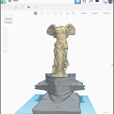 Tượng Nữ thần Nike Samothrace trên Mũi tàu, Đơn giản hóa