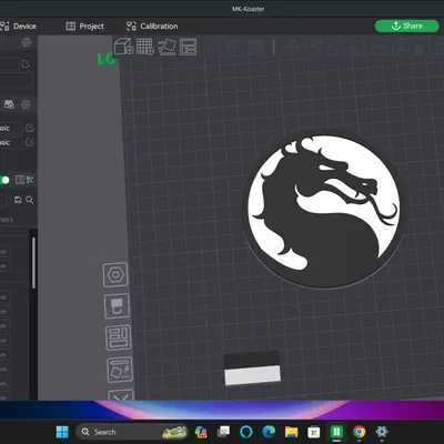MK Koaster - Đế lót ly Rồng Mortal Kombat