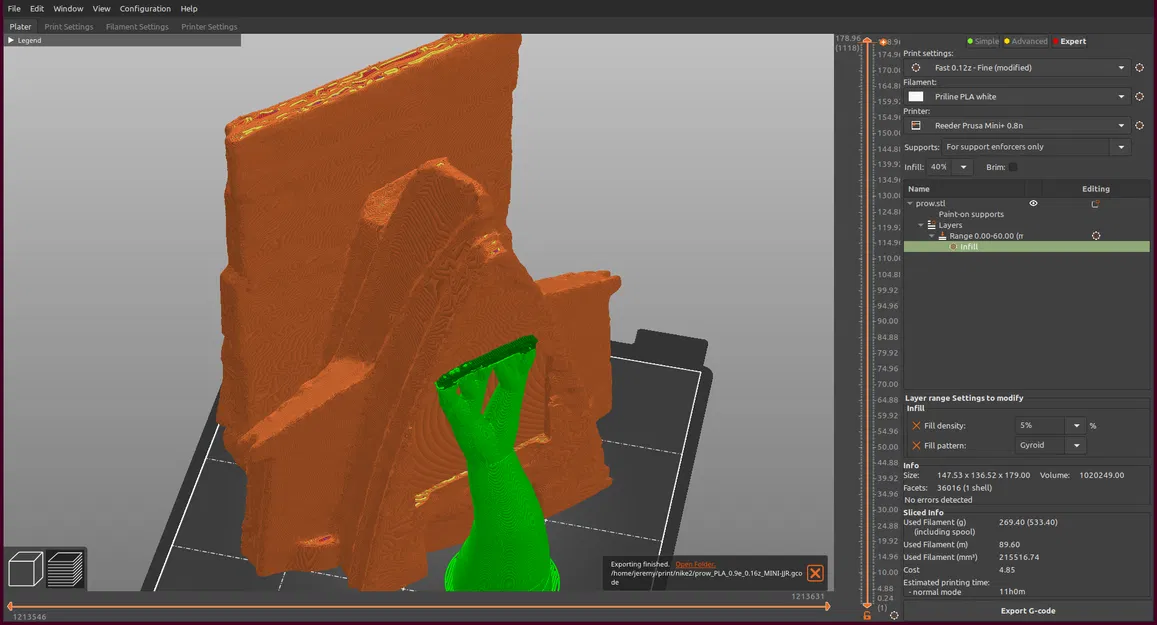 Tượng Nữ thần Nike Samothrace trên Mũi tàu, Đơn giản hóa - Image 3