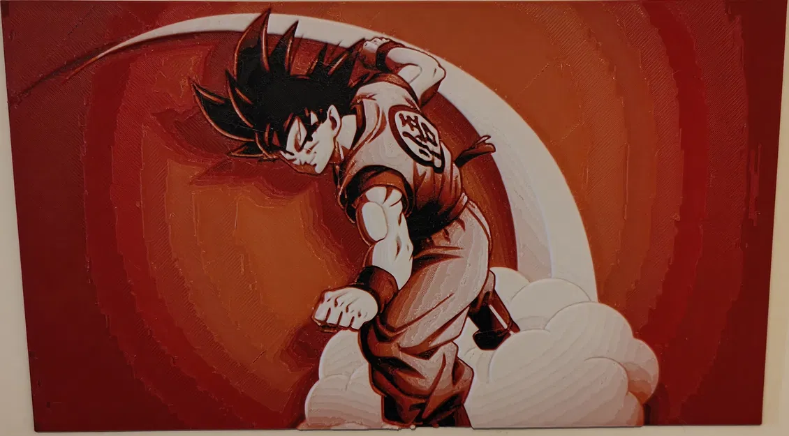 Mô Hình Goku HueForge - Tranh Treo Tường Nghệ Thuật - Image 1