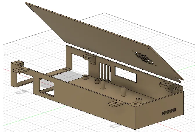 Hộp đựng Kobra Max cho RPI 3B và BTT SKT Mini E3 V3 - Image 1