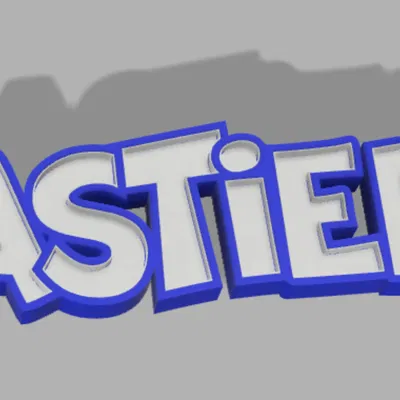 Tên Bastien Phát Sáng - Mô Hình 3D Độc Đáo