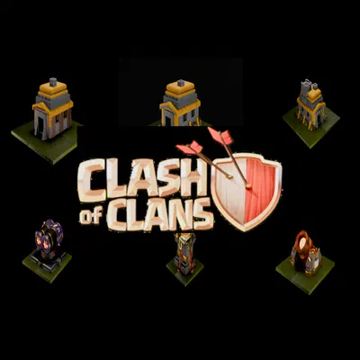 Mô Hình Nhà Chính Clash of Clans Cấp 1
