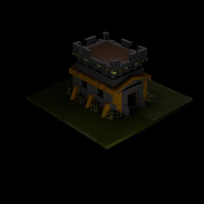 Mô Hình Nhà Chính Clash of Clans Cấp 1