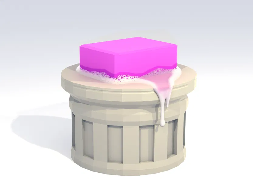 Chân Đế Xà Bông Kiểu Cột Hy Lạp - Không Cần Support - Image 1