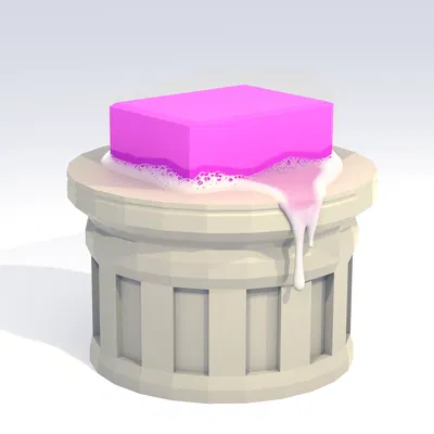 Chân Đế Xà Bông Kiểu Cột Hy Lạp - Không Cần Support