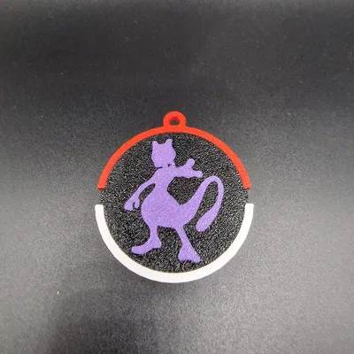 Móc Khóa Pokeball Phiên Bản Mewtwo