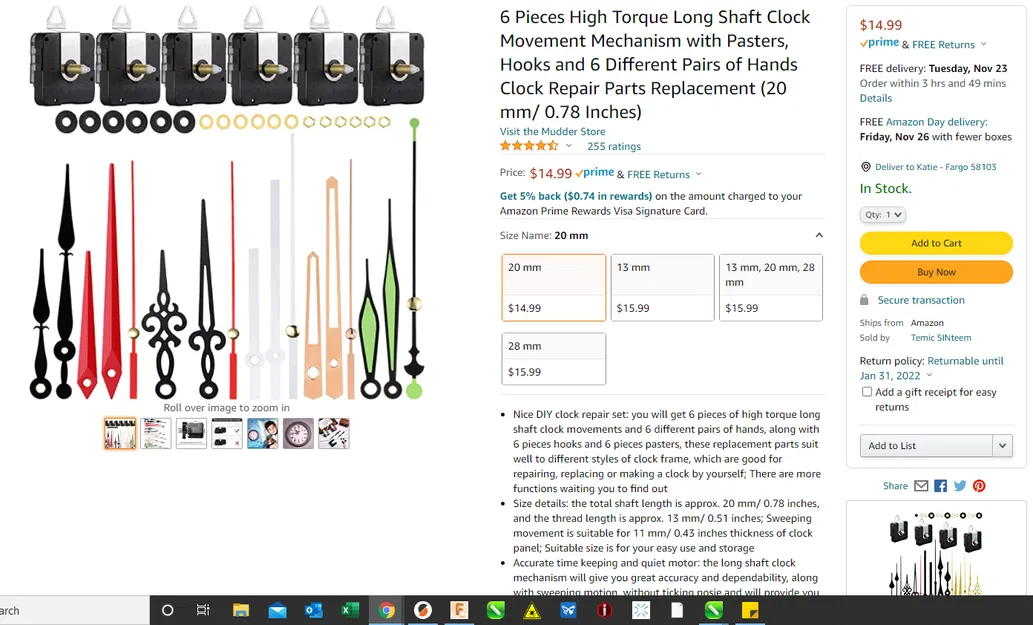 Đồng hồ để bàn phong cách Mid-Century Modern - Image 24