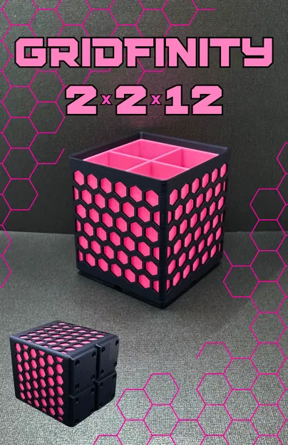 Hộp Gridfinity 2x2x12 lục giác - Image 1