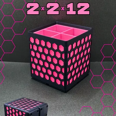 Hộp Gridfinity 2x2x12 lục giác