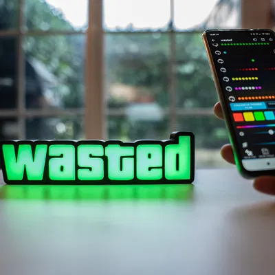 ĐÈN GTA WASTED - Điều Khiển Bằng Remote & App