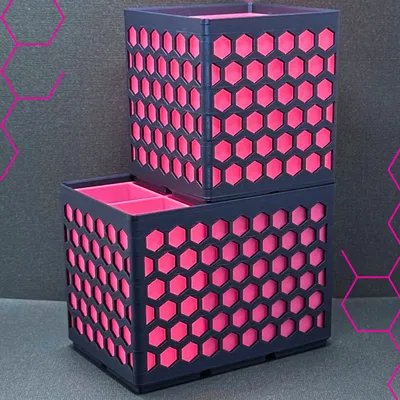 Hộp Gridfinity lục giác 3x2x12