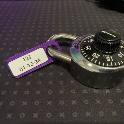 Móc Khóa Số - Bản Trống