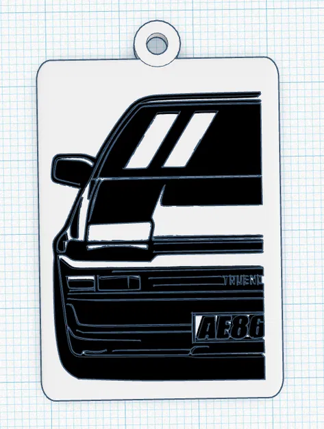 Móc Khóa "86" - Biểu Tượng Initial D - Image 1