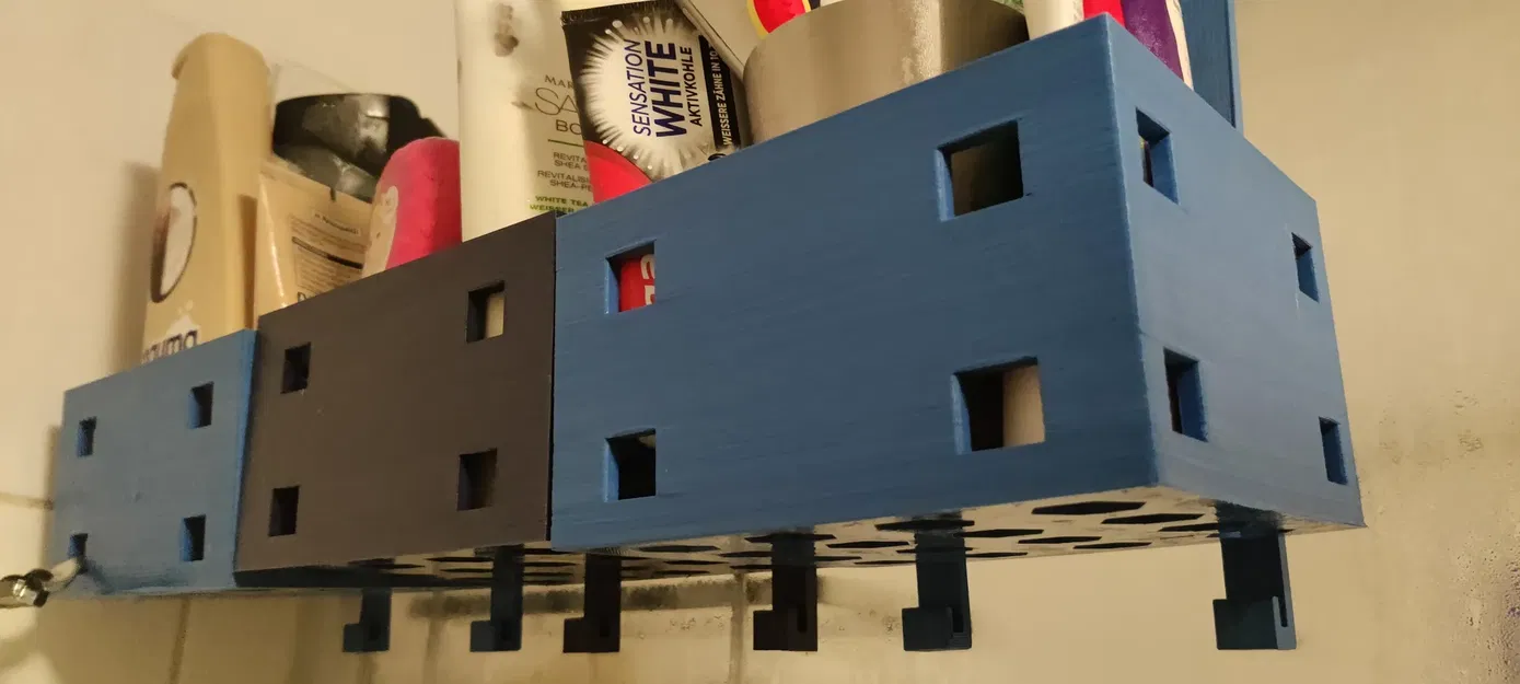 CubiShower: Kệ phòng tắm và móc treo khăn - Image 1