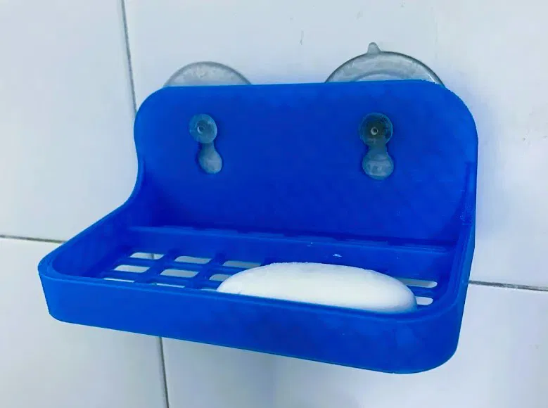 Khay Đựng Xà Bông/Điện Thoại Treo Tường Bằng Cốc Hút - Image 2