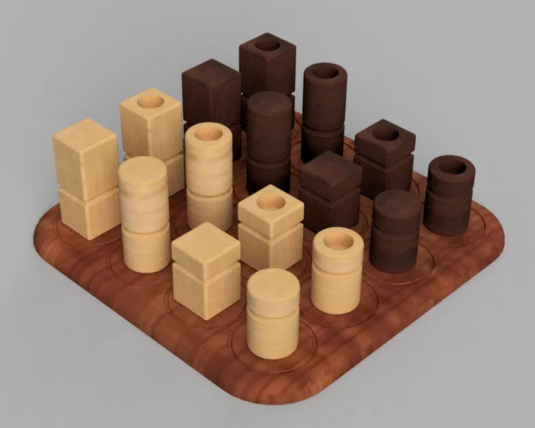 Bộ quân cờ và bàn chơi Quarto - Image 1