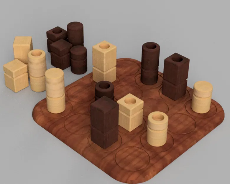 Bộ quân cờ và bàn chơi Quarto - Image 2