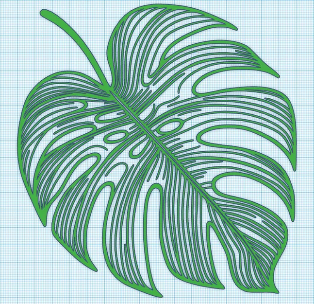 Trang Trí Tường Hình Lá Trầu Bà | Monstera Leaf Wall Decoration - Image 1