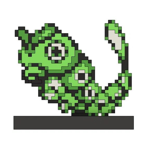 Sâu Bướm Dễ Thương Phong Cách 8bit Retro Không Phải Caterpie - Image 2