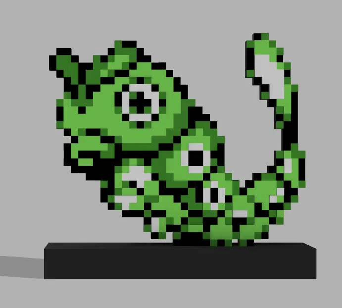 Sâu Bướm Dễ Thương Phong Cách 8bit Retro Không Phải Caterpie - Image 3