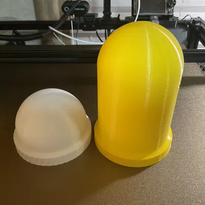 Vỏ Radome 100mm cho Meshtastic/TBeam/RAK WisBock/SDR/Raspberry Pi có Gắn Cột Vẽ