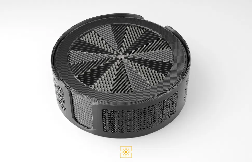 Freezing Pixels - Đế Lót Ly Họa Tiết Lưới - Bộ 12 Cái - Image 2