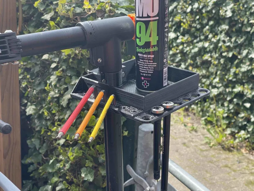 Khay đựng đồ nghề sửa xe đạp kèm chỗ cắm lục giác và trục xuyên - Image 1