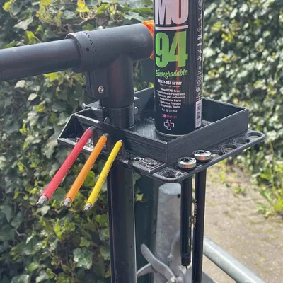 Khay đựng đồ nghề sửa xe đạp kèm chỗ cắm lục giác và trục xuyên