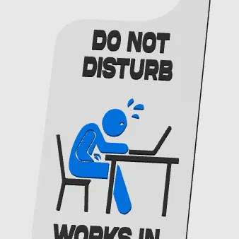 Chữ 'Do not disturb sex 16' trang trí