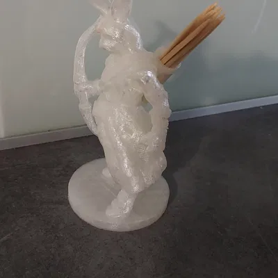 Hộp cắm tăm hình thỏ bắn cung