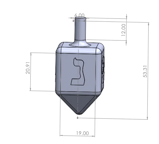 Dreidel Do Thái Đơn Giản - Image 1
