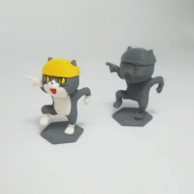 Genbaneko - Mèo Làm Việc Tại Công Trường Cho In Đa Vật Liệu