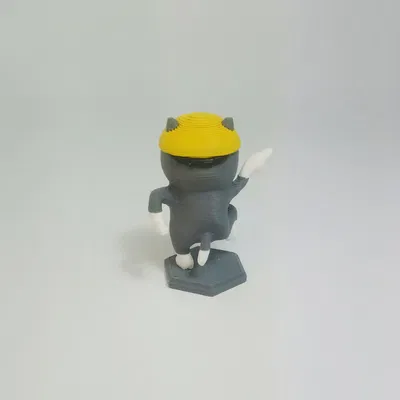 Genbaneko - Mèo Làm Việc Tại Công Trường Cho In Đa Vật Liệu