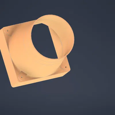 Giảm tốc quạt 120x120mm - đường kính 100