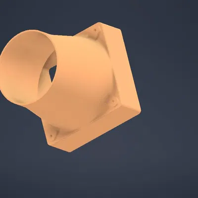 Giảm tốc quạt 120x120mm - đường kính 100