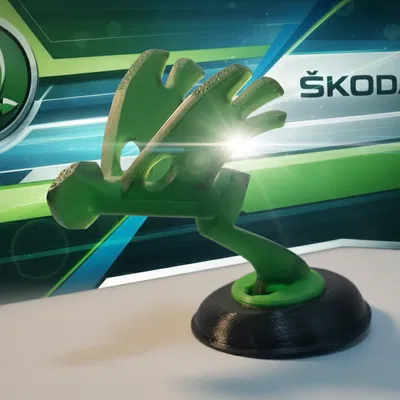 Logo Škoda cho mui xe