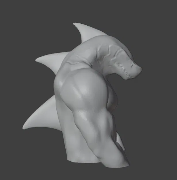 Bức tượng bán thân dân gian cồng kềnh - Image 1