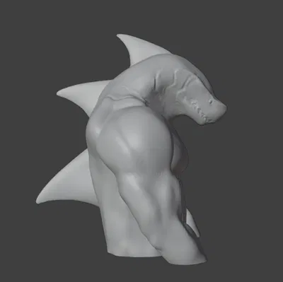 Bức tượng bán thân dân gian cồng kềnh