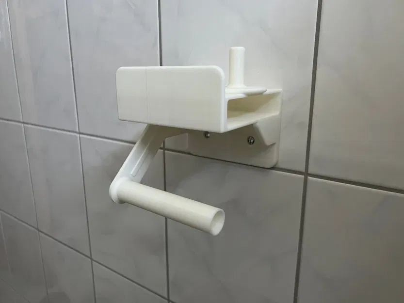 Giá đỡ giấy vệ sinh kèm khay đựng điện thoại và khăn ướt - Image 3