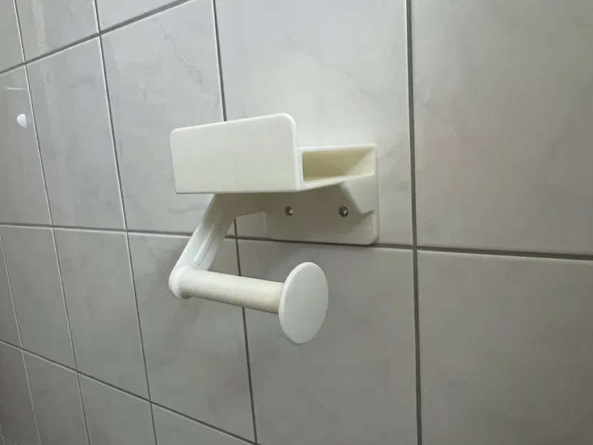 Giá đỡ giấy vệ sinh kèm khay đựng điện thoại và khăn ướt - Image 4