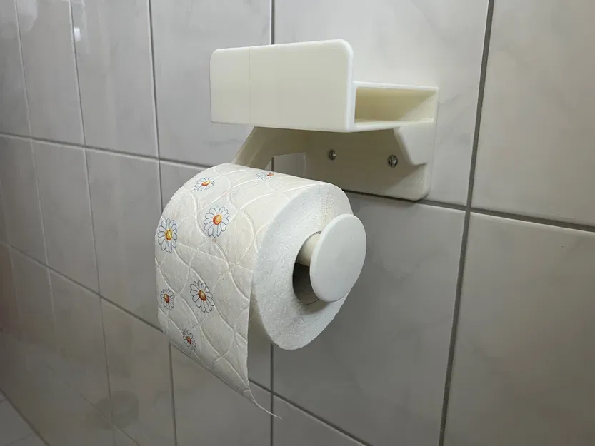 Giá đỡ giấy vệ sinh kèm khay đựng điện thoại và khăn ướt - Image 5