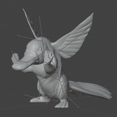 Chim Ruồi Mỏ Vịt (Đã Rig)