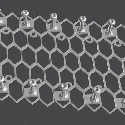 Kệ Đựng Nón Hình Tổ Ong Xinh Xinh