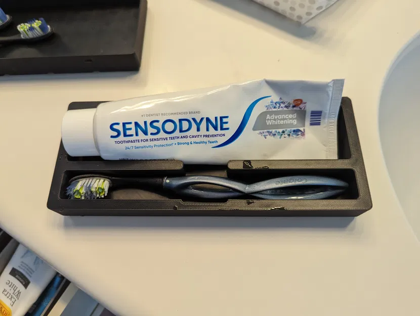 Gridfinity - Kệ đựng bàn chải đánh răng/kem đánh răng/chỉ nha khoa - Image 1