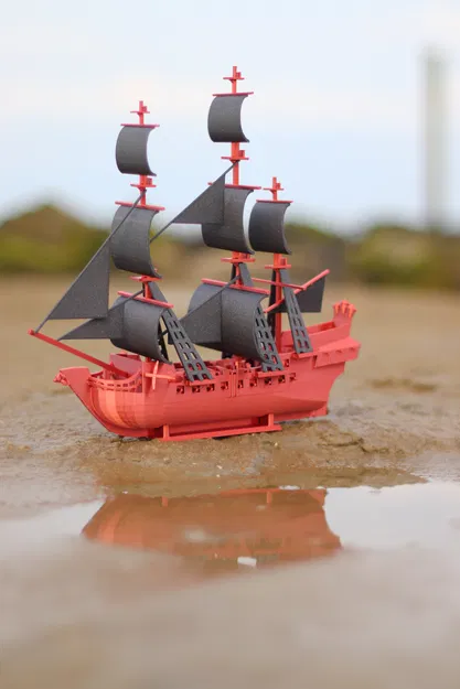 Mô hình Black Pearl có thể in được - Image 2