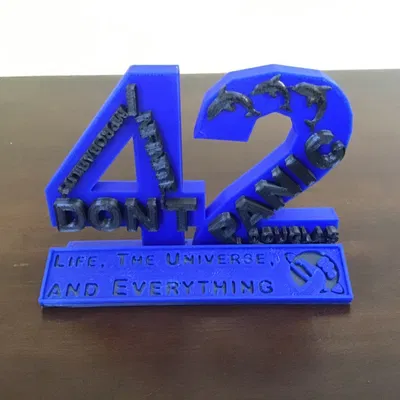 Tấm đế Hitchhiker's Guide 42 Cuộc đời, Vũ trụ và Mọi thứ